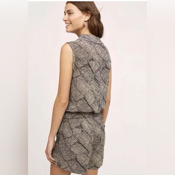 Anthropologie Hei Hei Women's Nova Button Front Romper Size XS - Picture 3 of 7